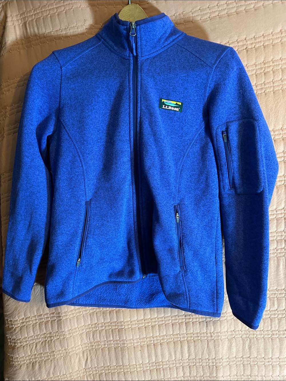 L.L. Bean Kids Royal Blue Full-Zip Fleece Jacket